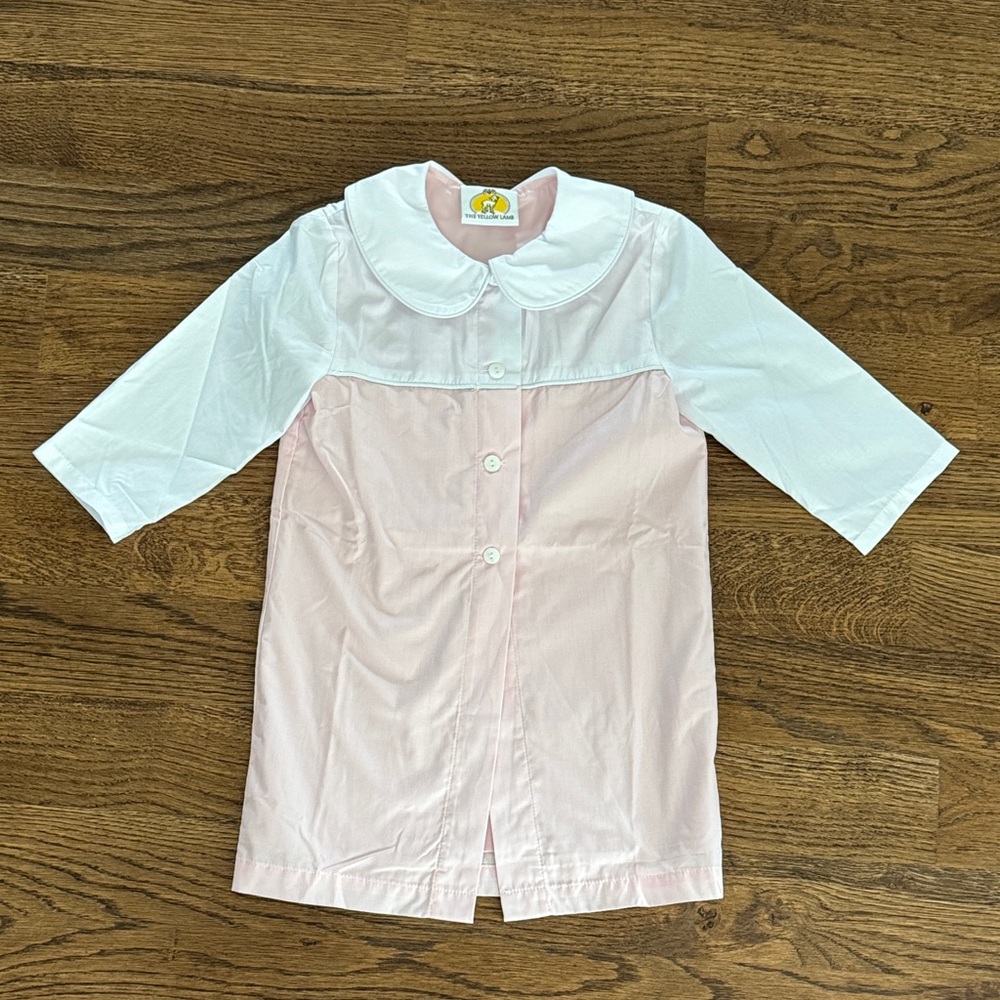 Peter Rabbit Pastel Pink & White Button Front Dress